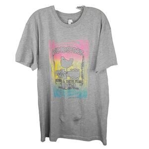 Woodstock T-Shirt 1969 NY Music & Arts Fair Large Cotton Heritage